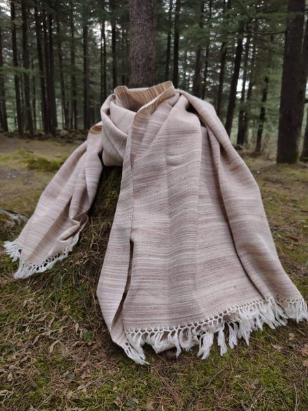 Wool blanket scarf